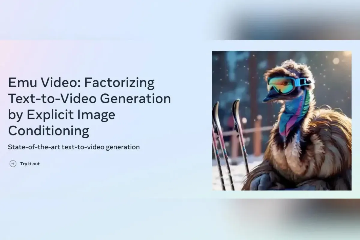 Emu Video là sản phẩm đột phá mới từ Meta, giới thiệu một phương pháp sáng tạo đơn giản